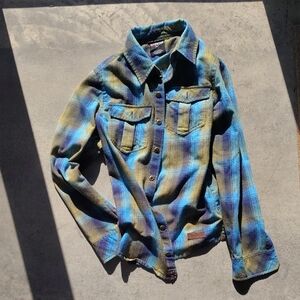 Sherpa Plaid Casual Button Down Shirt